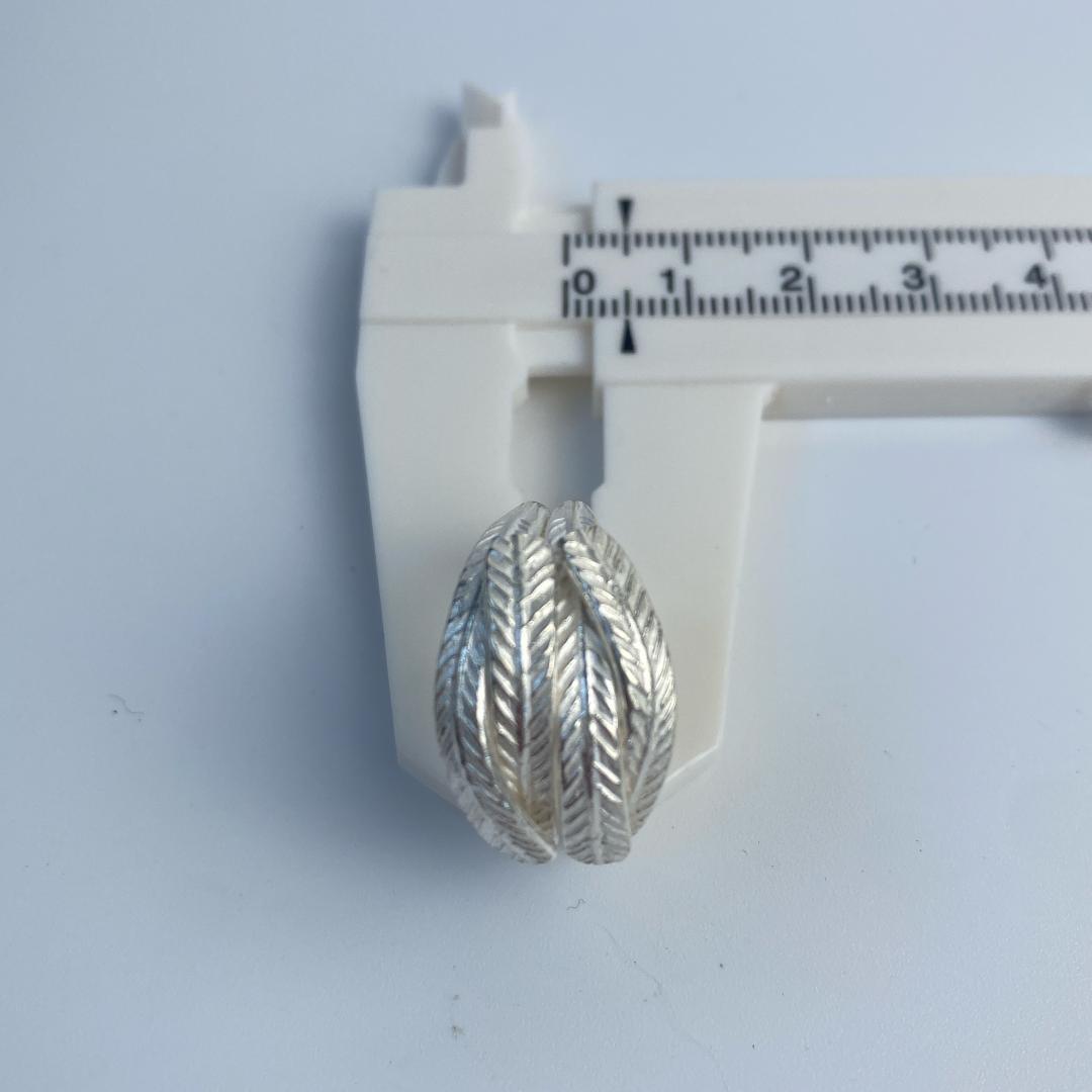 【14号】カレンシルバー　メンズ　レディース　新品未使用　草モチーフ