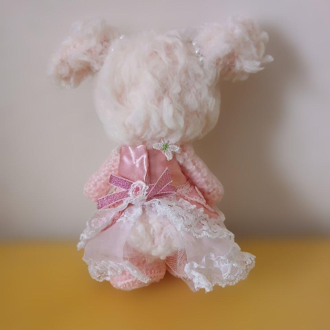 作家様　うさぎさん　ピンクのドレス　ぬいぐるみ