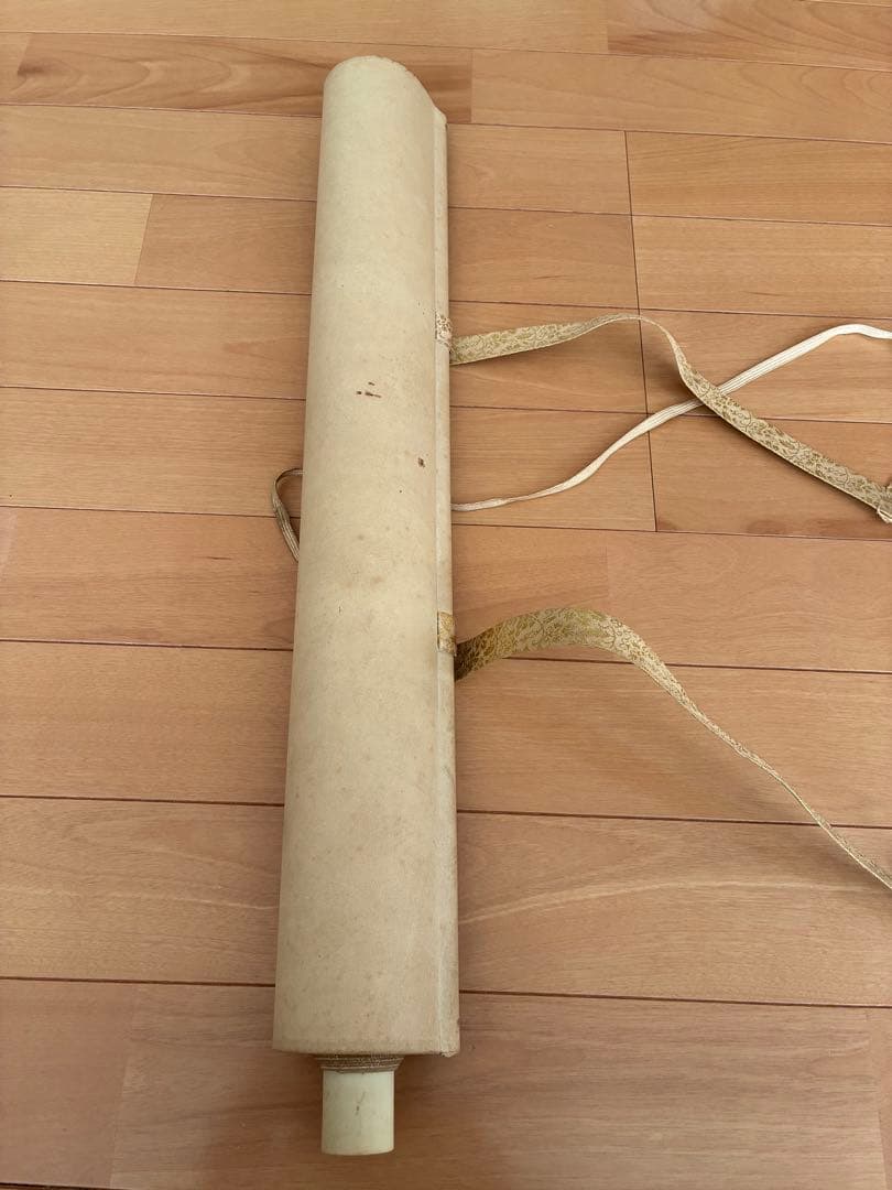 木製掛軸箱2セット、掛軸3金具4付