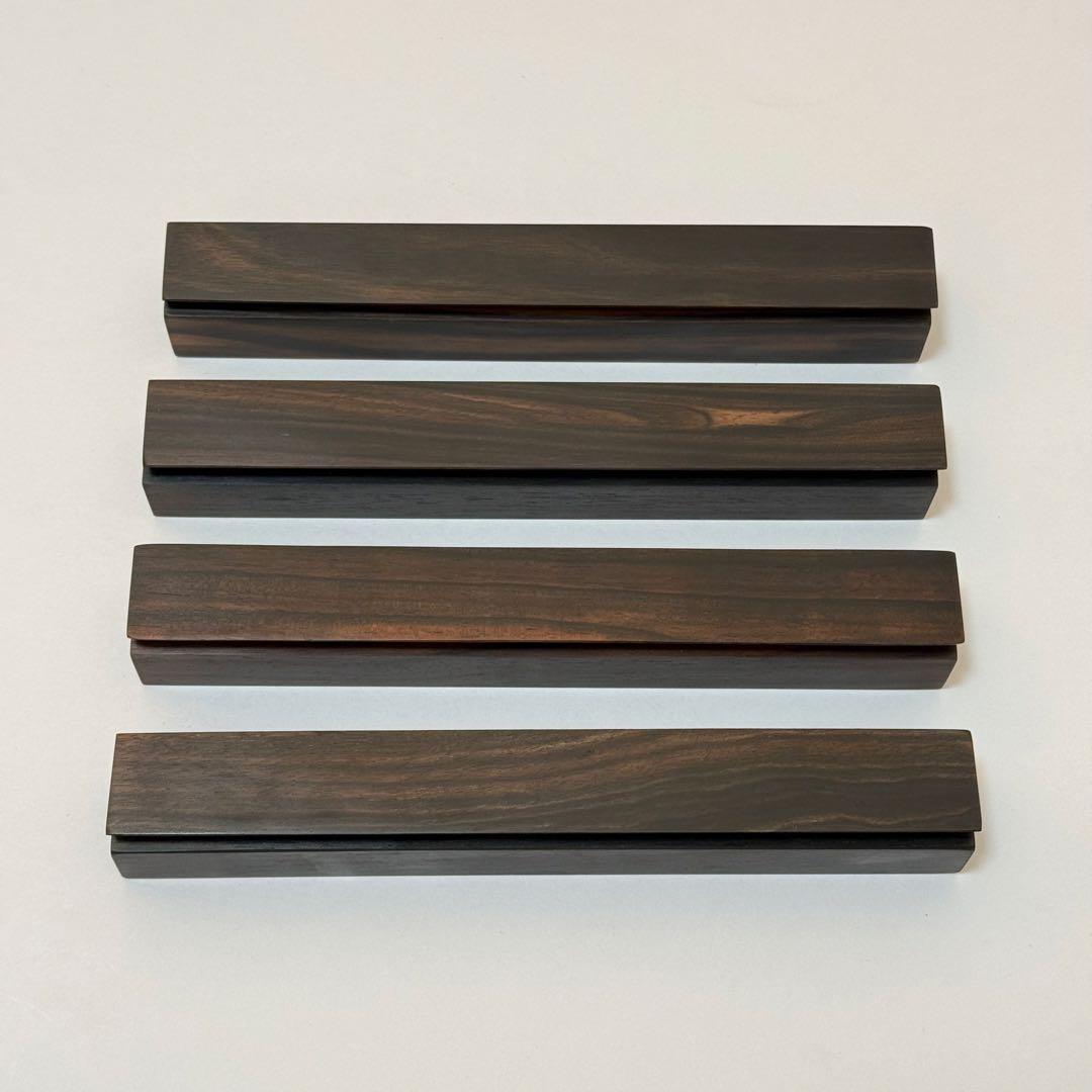 山本音響工芸 VB-18 インシュレーター 黒檀製 V溝支持ベース