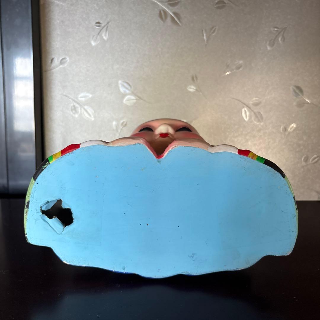 アンティーク【福助人形】 25×27×16cm 陶器