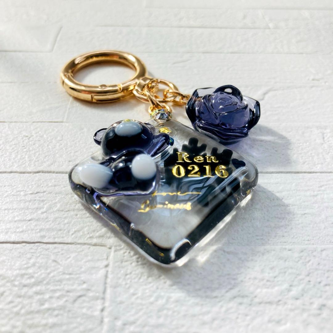 Rʕ•ᴥ•ʔE⑅ページ　目黒蓮名入れチャームレジンキーホルダー