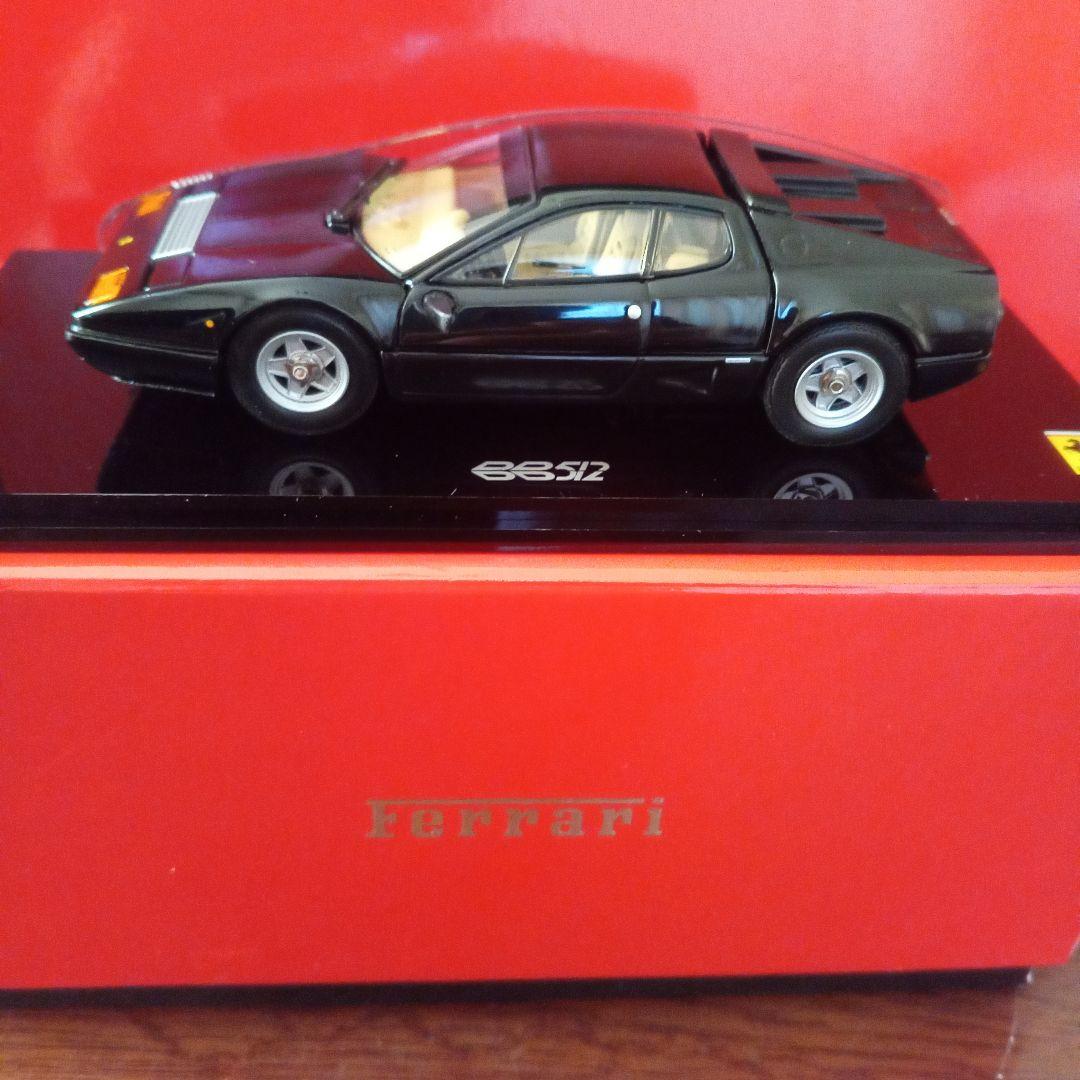 ミニカー京商　フェラーリ 512BB ブラック ベージュインテリア1/43