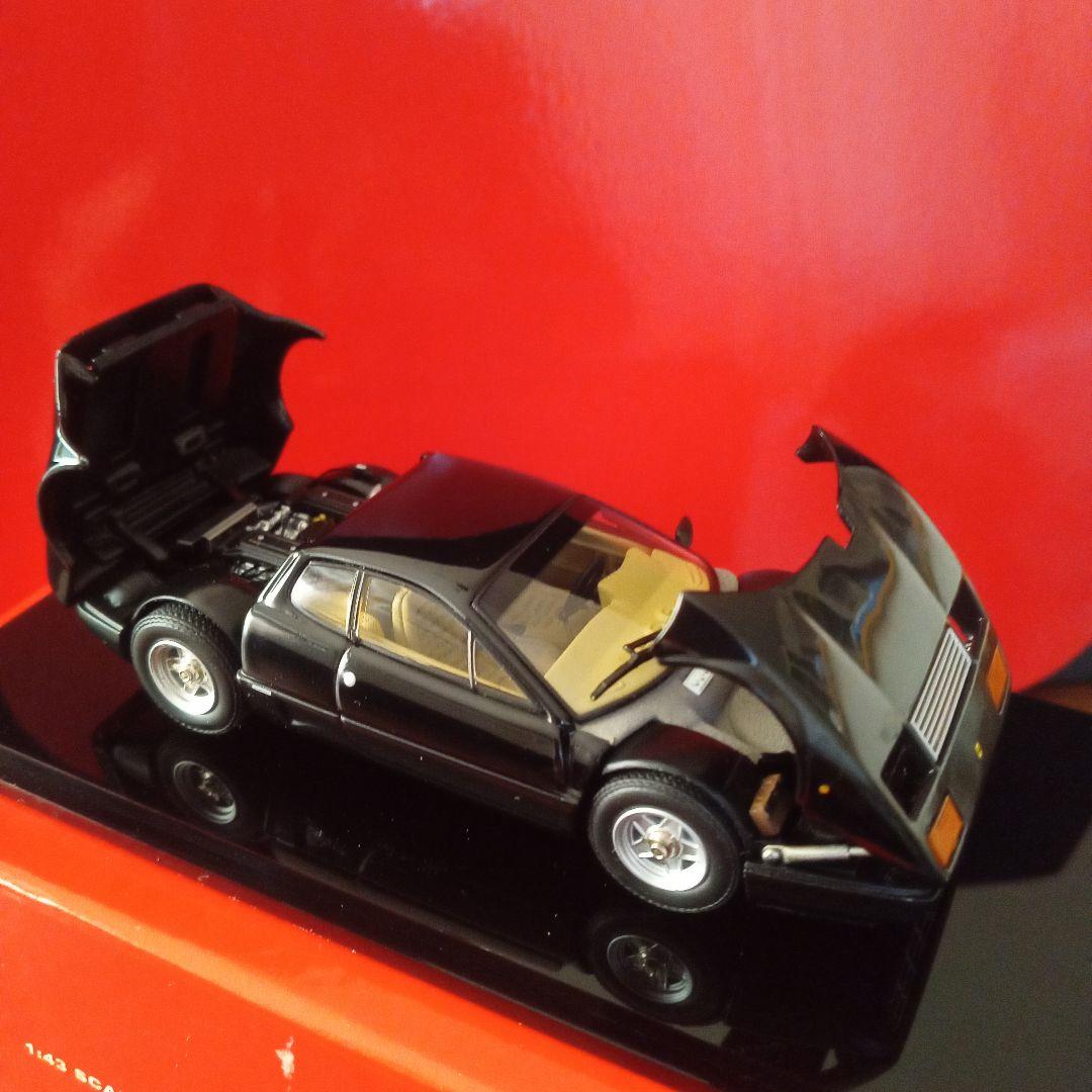 ミニカー京商　フェラーリ 512BB ブラック ベージュインテリア1/43