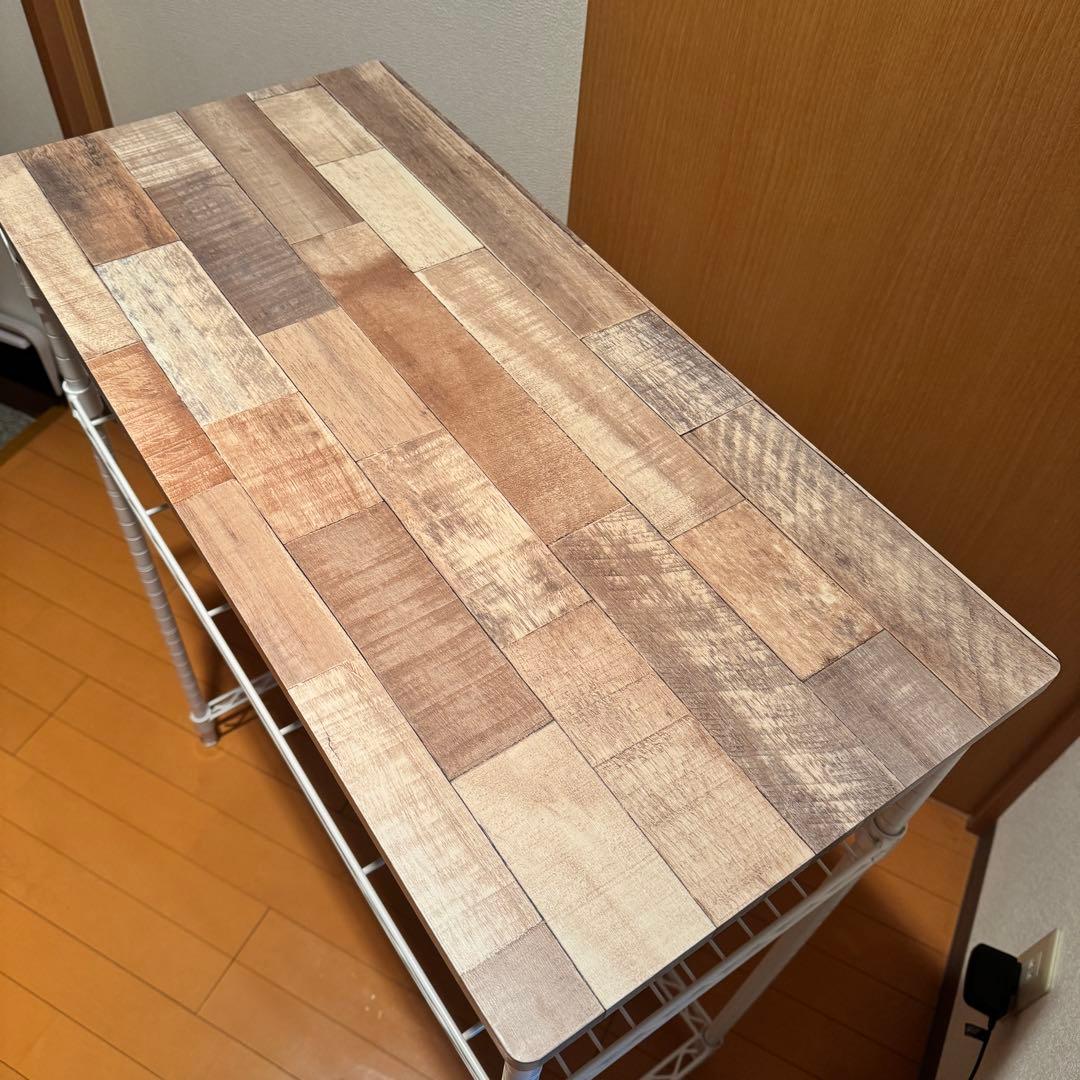 【 キッチンラック 】 ホワイト×ナチュラル