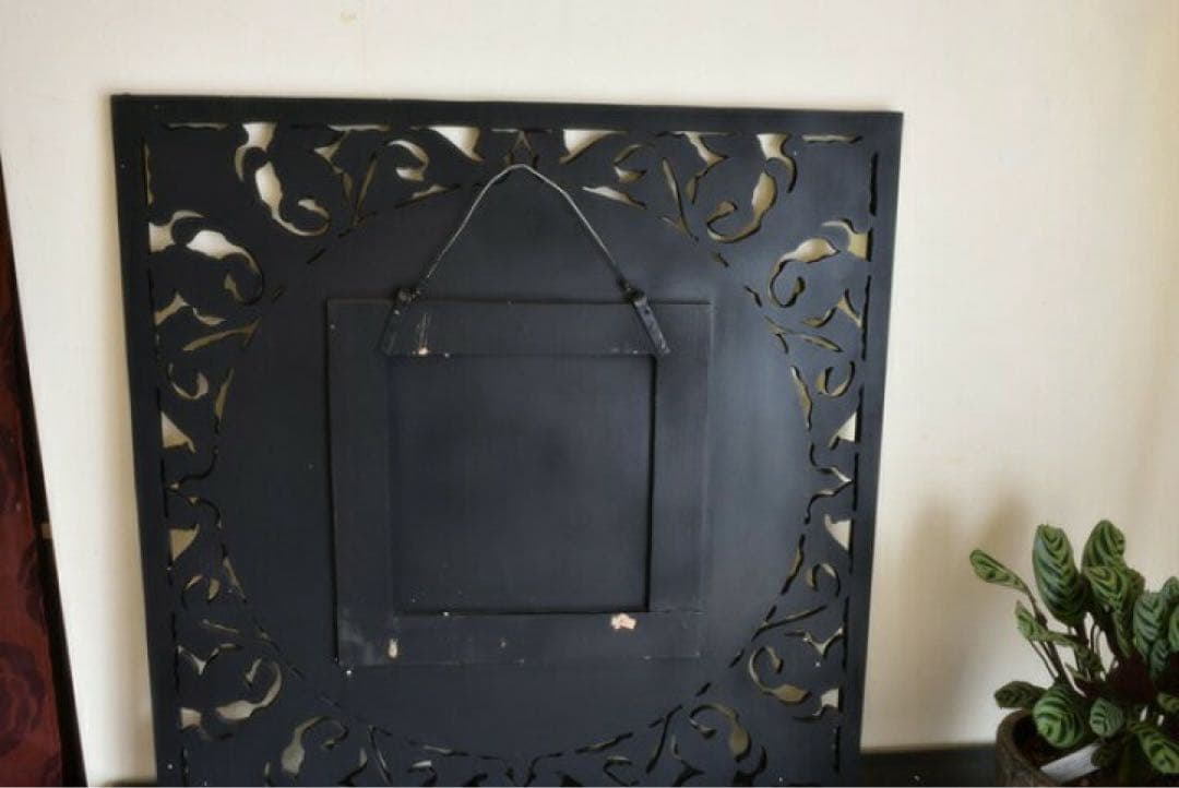 壁掛け鏡 壁掛けミラー アンティーク調フルールド・リス　Fleur　de lis