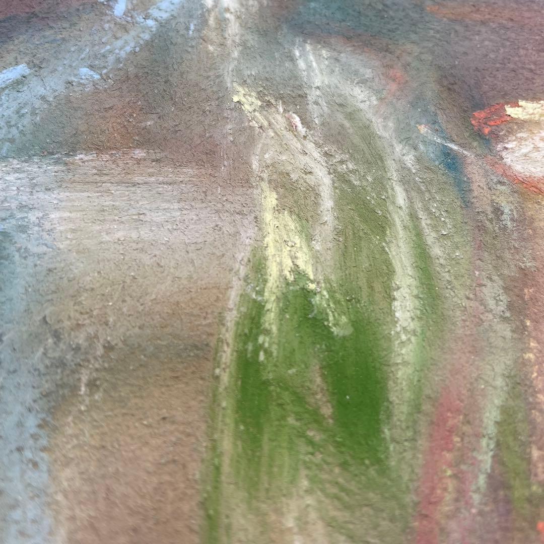 【20年の沈黙・再生の譜】No.26 片想い　パステル画　美術品