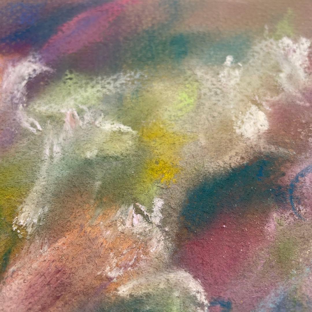 【20年の沈黙・再生の譜】No.26 片想い　パステル画　美術品