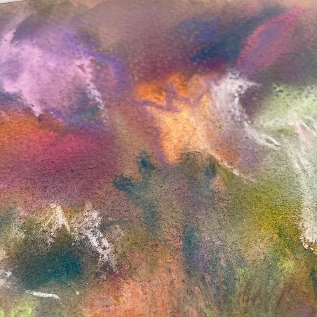 【20年の沈黙・再生の譜】No.26 片想い　パステル画　美術品