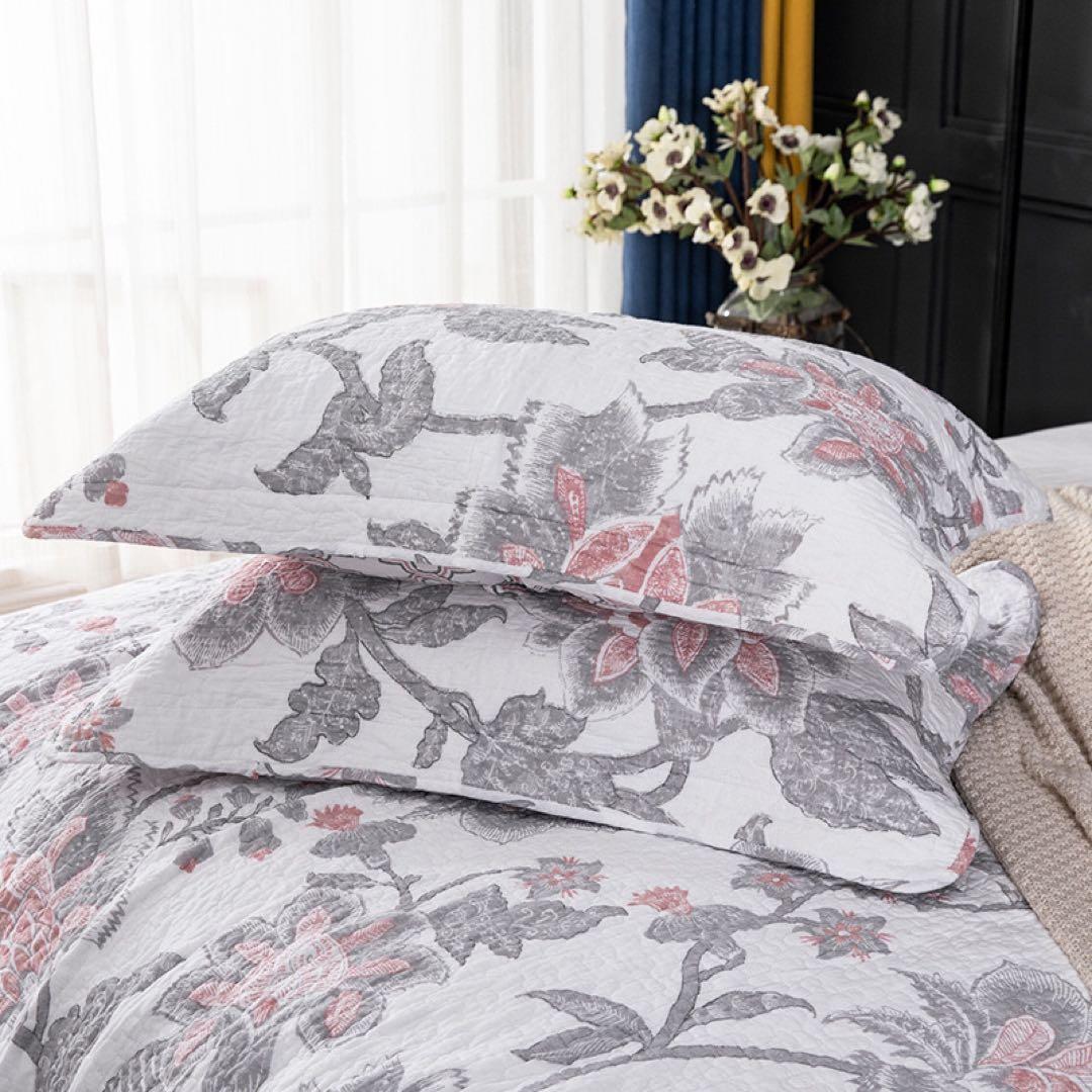 キルトベッドカバー3点セット綿マルチカバー キルティング 706