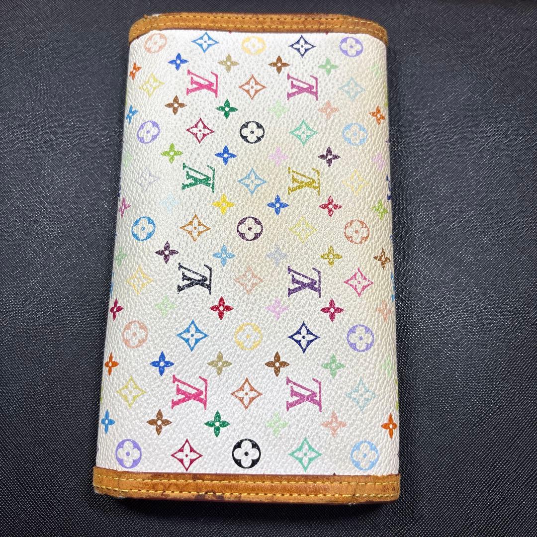 ルイヴィトン マルチカラー ポルトフォイユインターナショナル 三つ折り 長財布