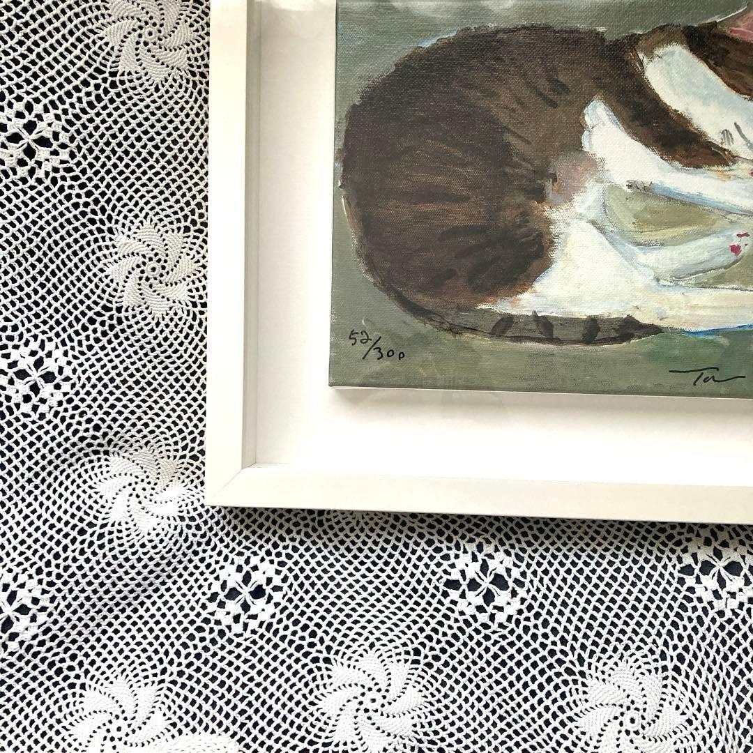 久下貴史 マンハッタナーズ 版画 「いかにも猫のフェデリコ」