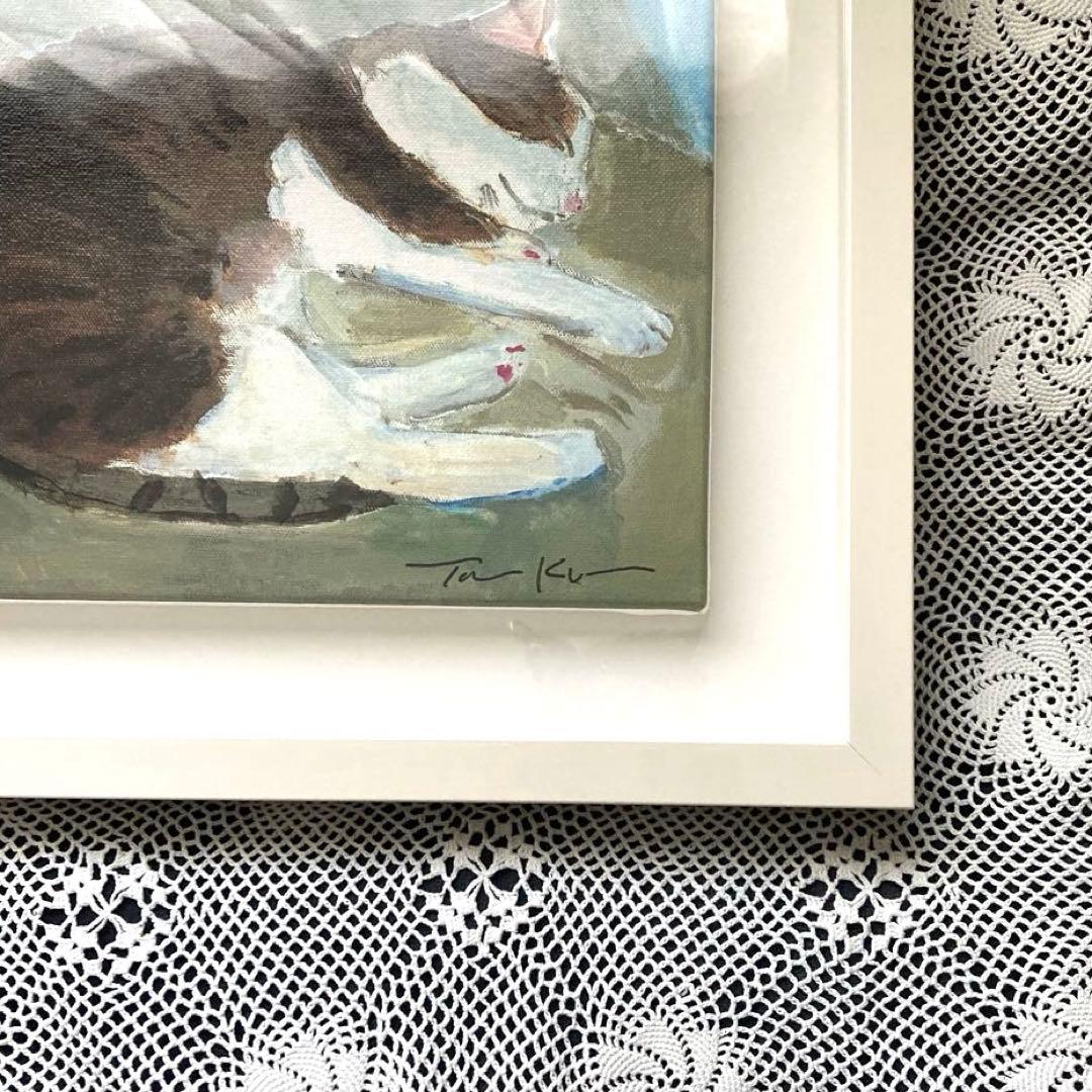 久下貴史 マンハッタナーズ 版画 「いかにも猫のフェデリコ」