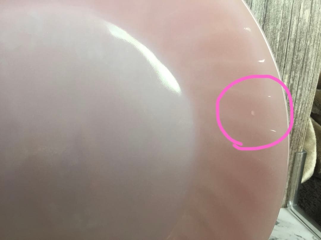 【ファイヤーキング】ピンクスワール ディナープレート2枚セット 23cm