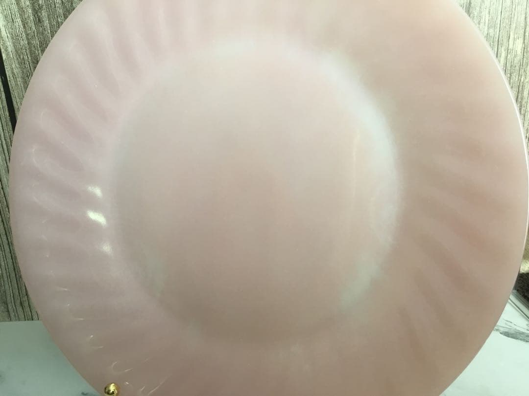 【ファイヤーキング】ピンクスワール ディナープレート2枚セット 23cm