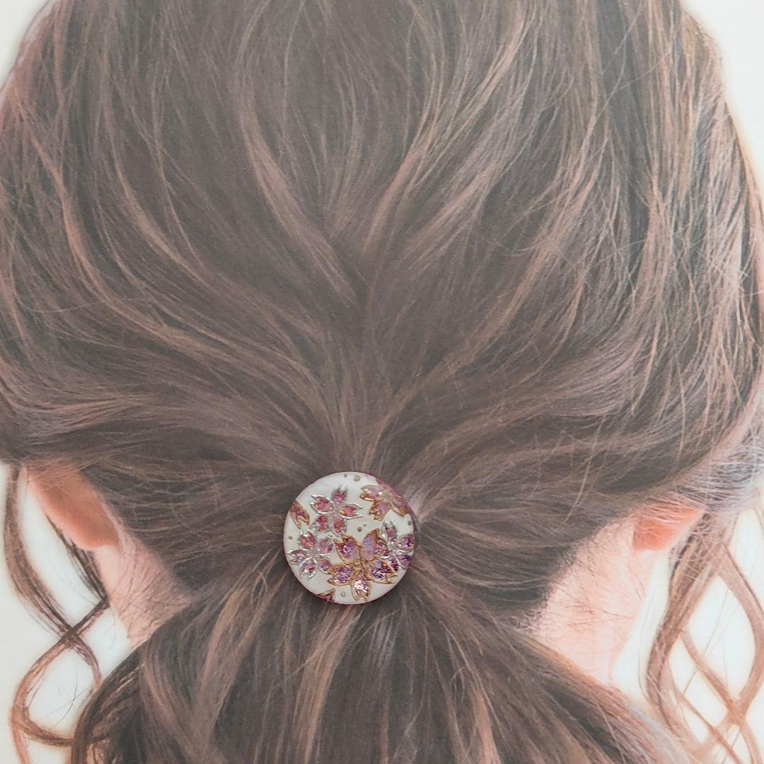 【730】ハンドメイド　レジン　ヘアゴム　ポニーフック