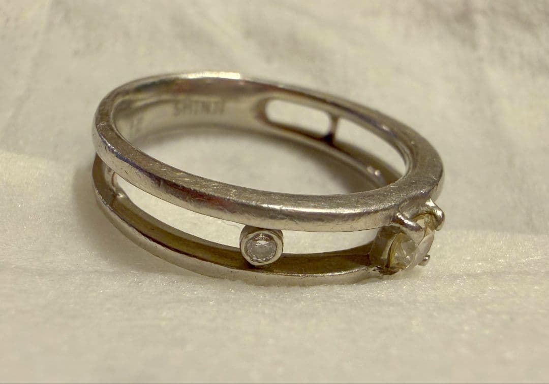 指輪(プラチナ・イエローダイヤモンド・刻印あり・リング)