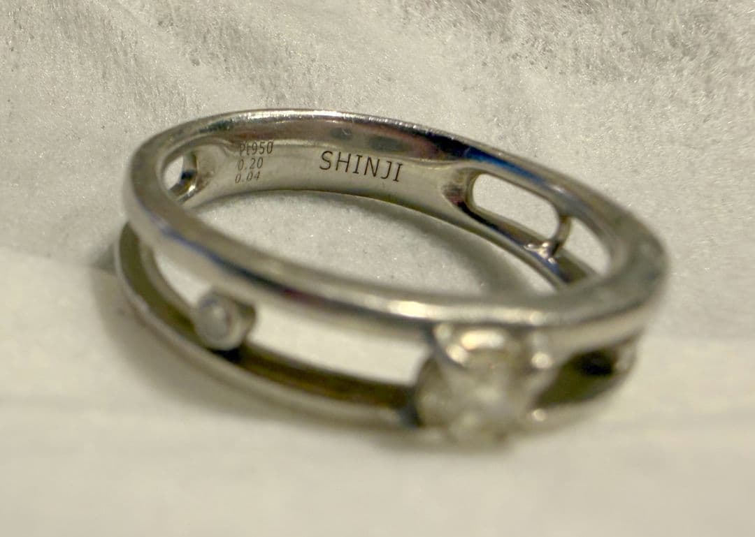 指輪(プラチナ・イエローダイヤモンド・刻印あり・リング)