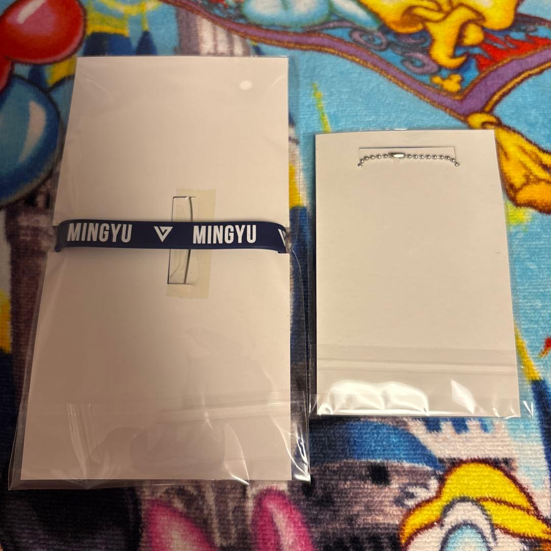 SEVENTEEN ミンギュ ネームワッペン&ラバーバンド　アクリルキーホルダー