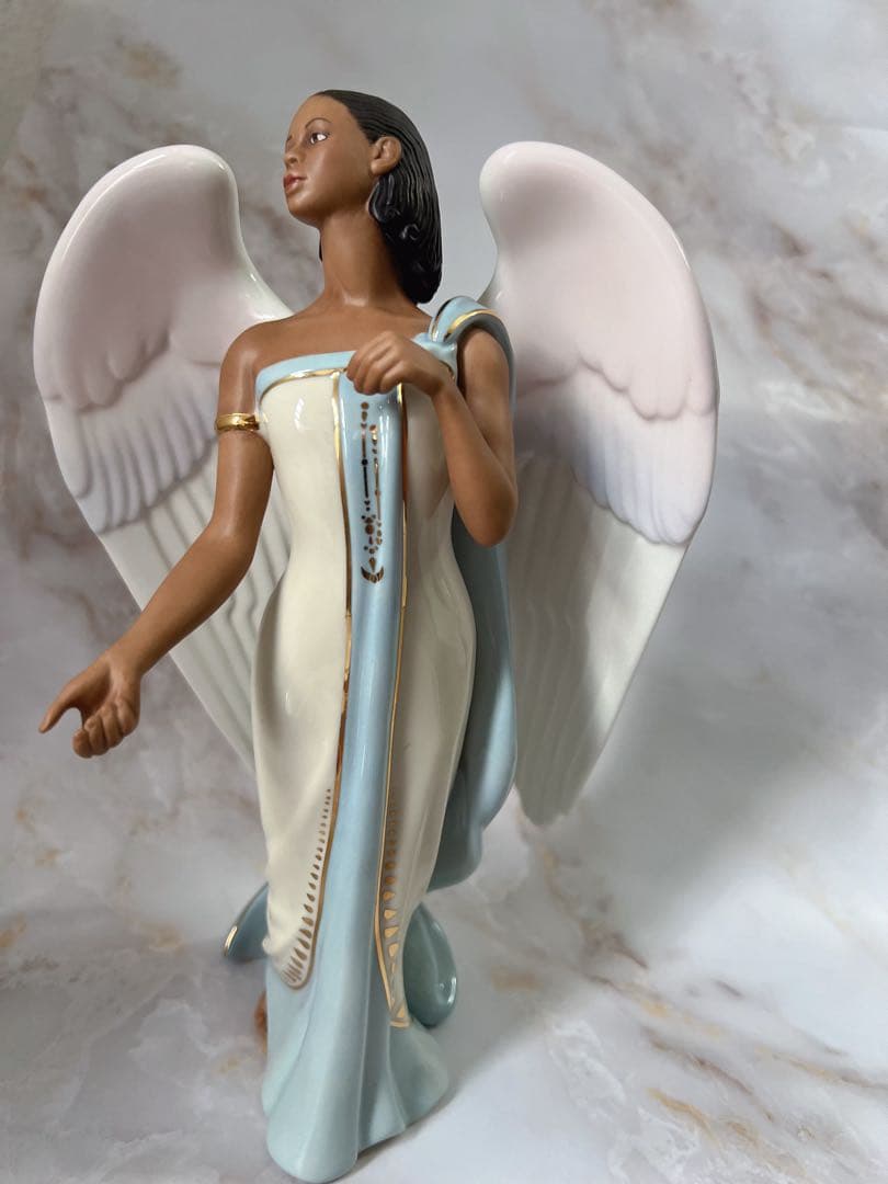 限定　美品　アメリカ　Lenox レノックス　 天使 陶器人形　手描き絵付け