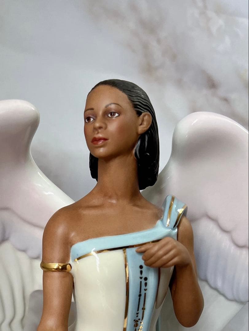 限定　美品　アメリカ　Lenox レノックス　 天使 陶器人形　手描き絵付け