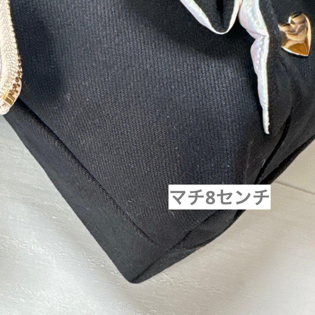 r*e様 コヤンイサムチョン♡ 着ぐるみサバネコちゃんのブラックデニムトートバッ