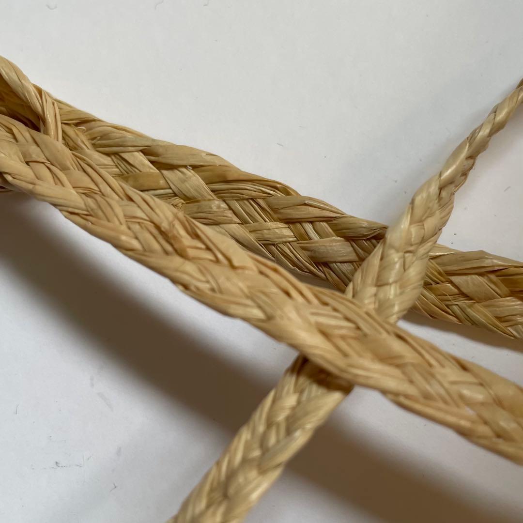 帽子材料　手編みラフィアブレード5-6mm幅×10反