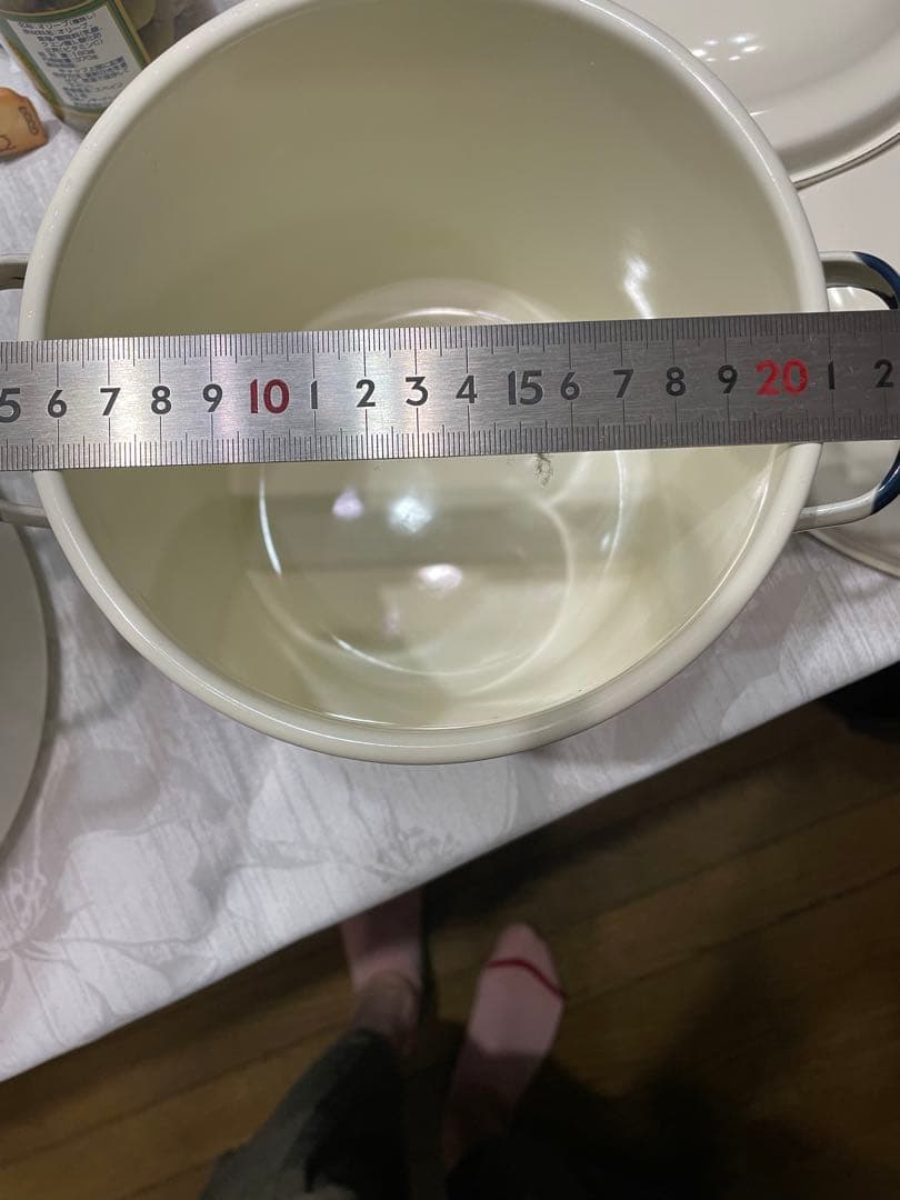 アメリカンカントリー　ブルーハート　ホーローキャニスター2点セット