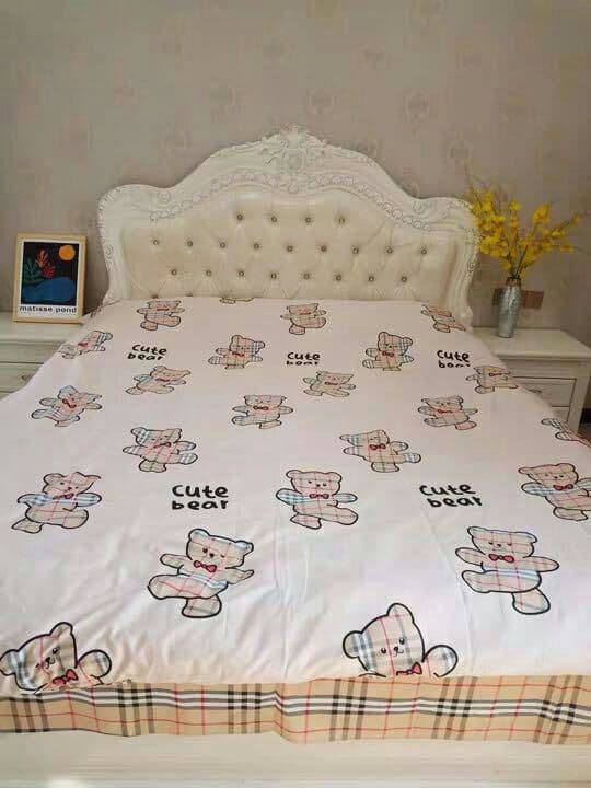 ?縞柄くまちゃん?可愛いベッド寝具3点、4点セット☆6