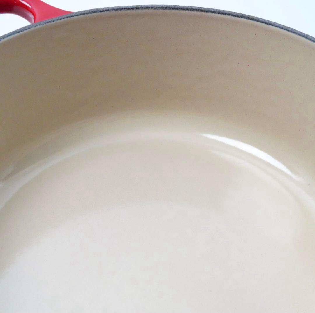 【美品】LE CREUSET　ココット ジャポネーズ チェリーレッド　18cm