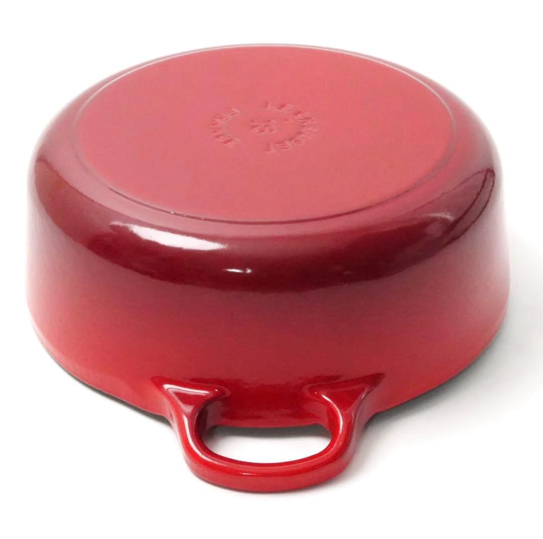 【美品】LE CREUSET　ココット ジャポネーズ チェリーレッド　18cm