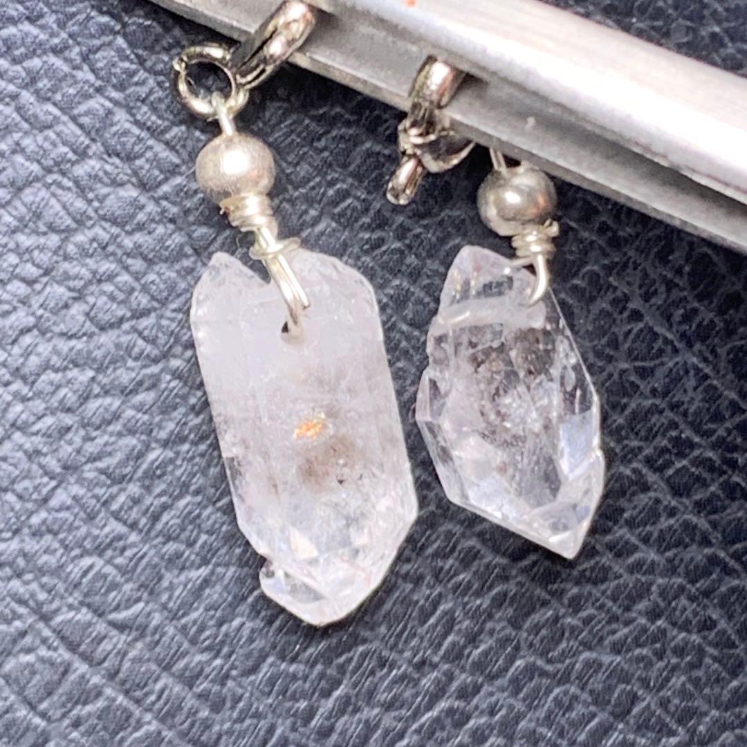 0718147  セール❗️ハーキマーダイヤモンドパーツ２個セット