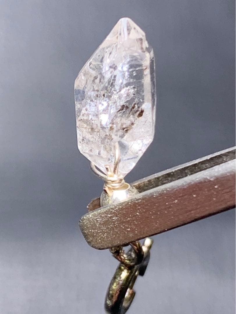 0718147  セール❗️ハーキマーダイヤモンドパーツ２個セット