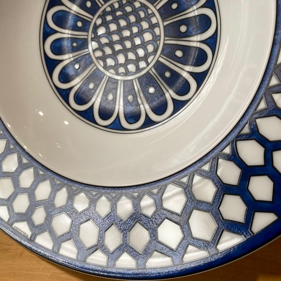 ブルーダイユール　エルメス　スープ　サラダ　ボウル　深皿　21センチ