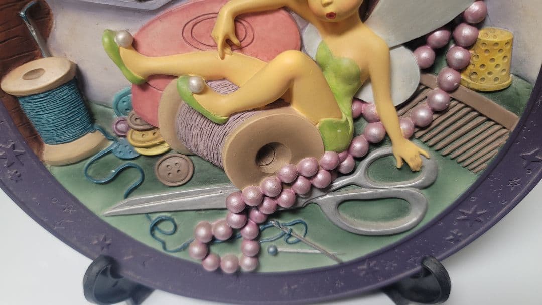 ディズニー　ティンカー・ベル 3D レリーフプレート シリアルナンバー付き！