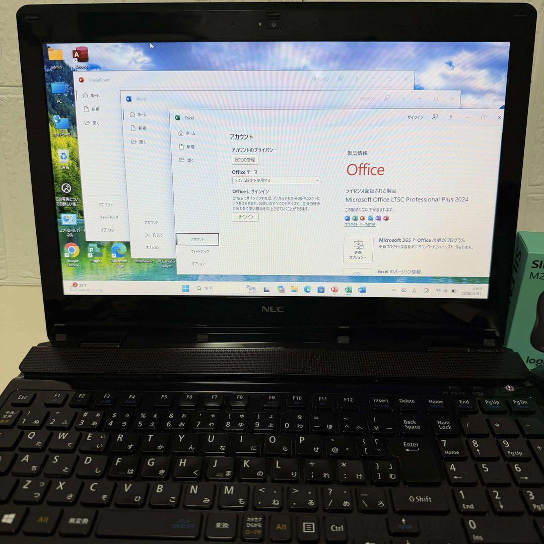 Windows11 オフィス付き　BRUーRE 高速起動SSD NECノートPC