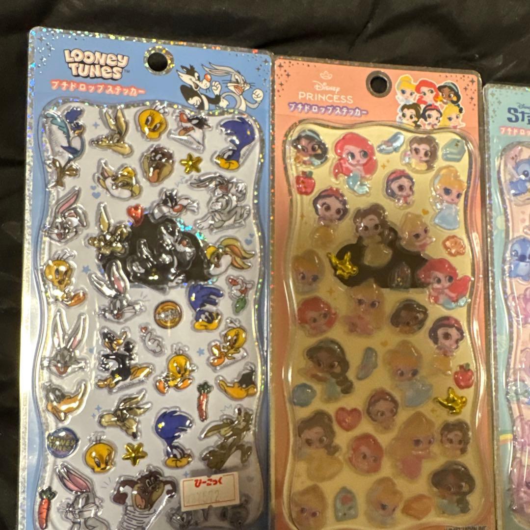 プチドロップステッカー プリンセス ルーニーテューンズ