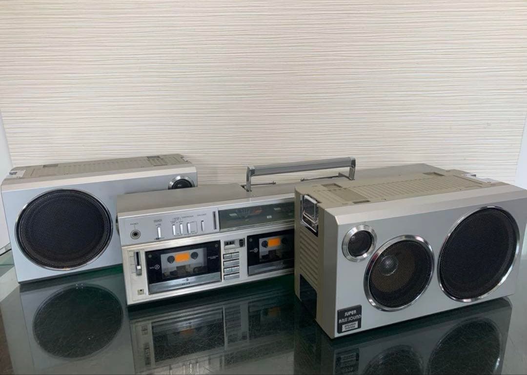 希少昭和レトロ東芝大型ラジカセ RT-S98メンテナンス済み中古動作品ビンテージ