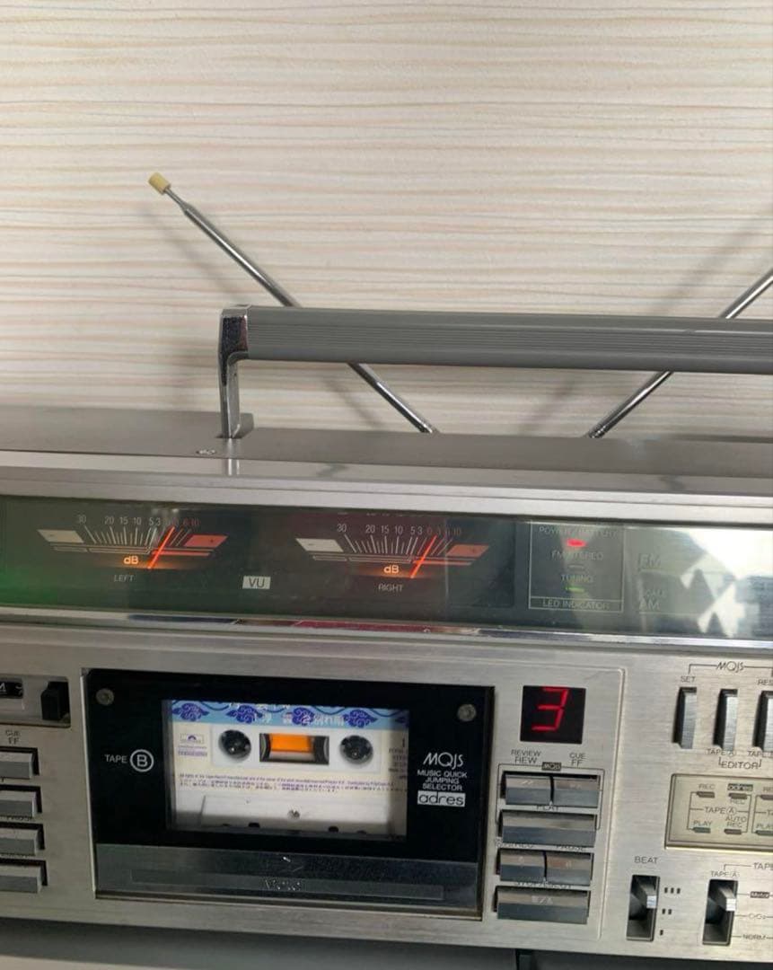 希少昭和レトロ東芝大型ラジカセ RT-S98メンテナンス済み中古動作品ビンテージ