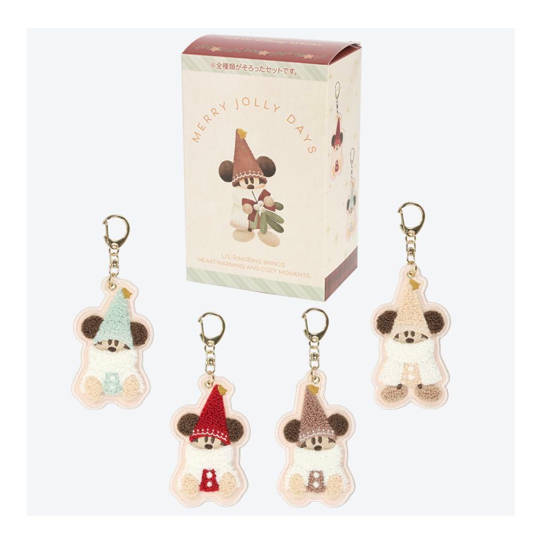 リルリンリン キーチェーン 4種コンプリート ディズニー クリスマス