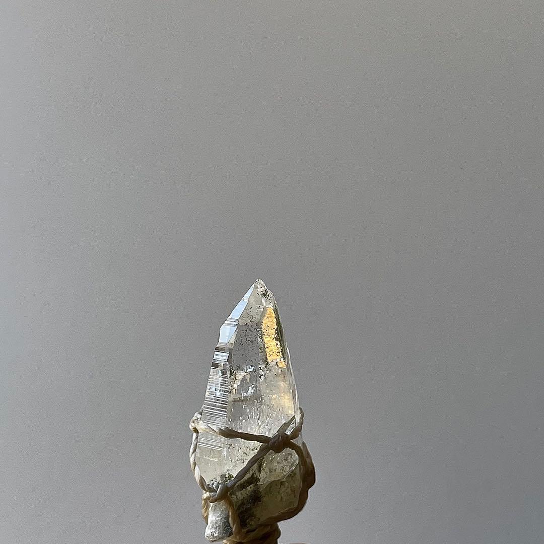 ヒマラヤ水晶 ガネッシュヒマール ＊ マクラメペンダント ネックレス 42