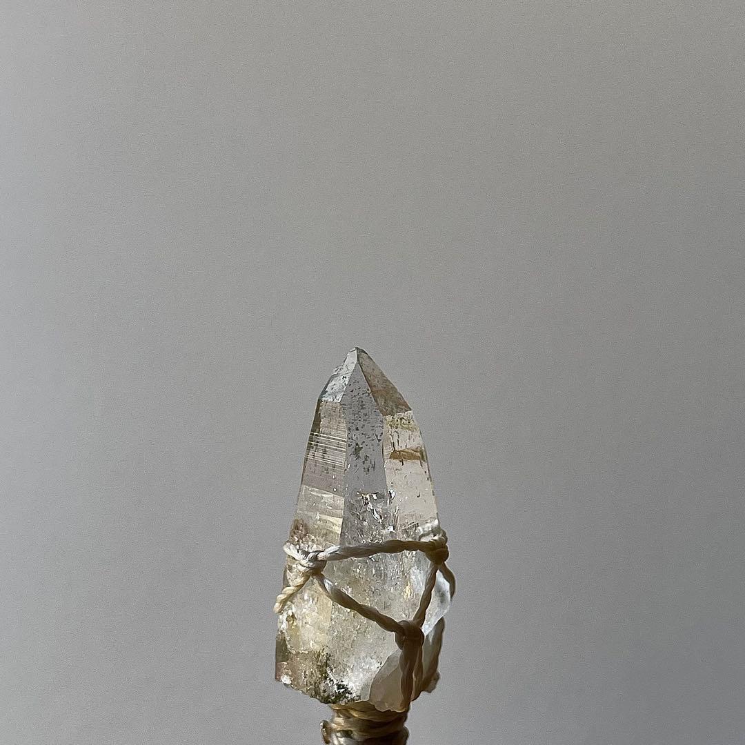 ヒマラヤ水晶 ガネッシュヒマール ＊ マクラメペンダント ネックレス 42