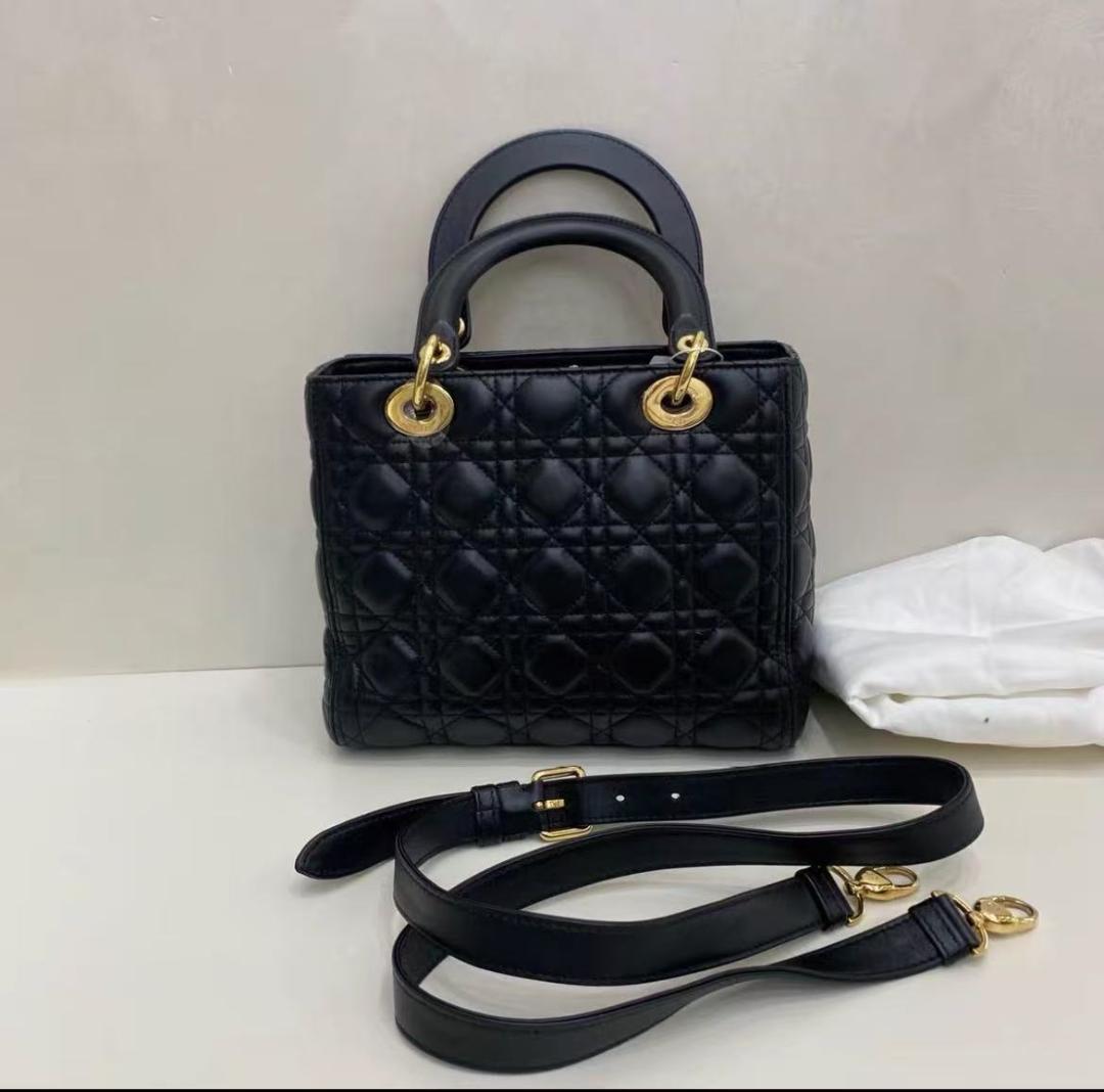 黒いレザーキルティングバッグ~~断捨離