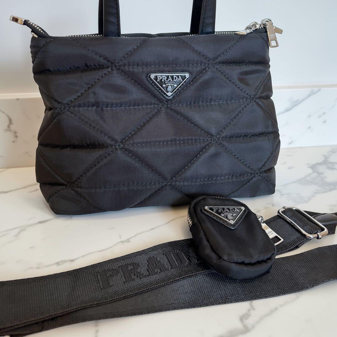 【✨超美品✨】ノベルティ3wayバッグブラックキルティング通勤通学