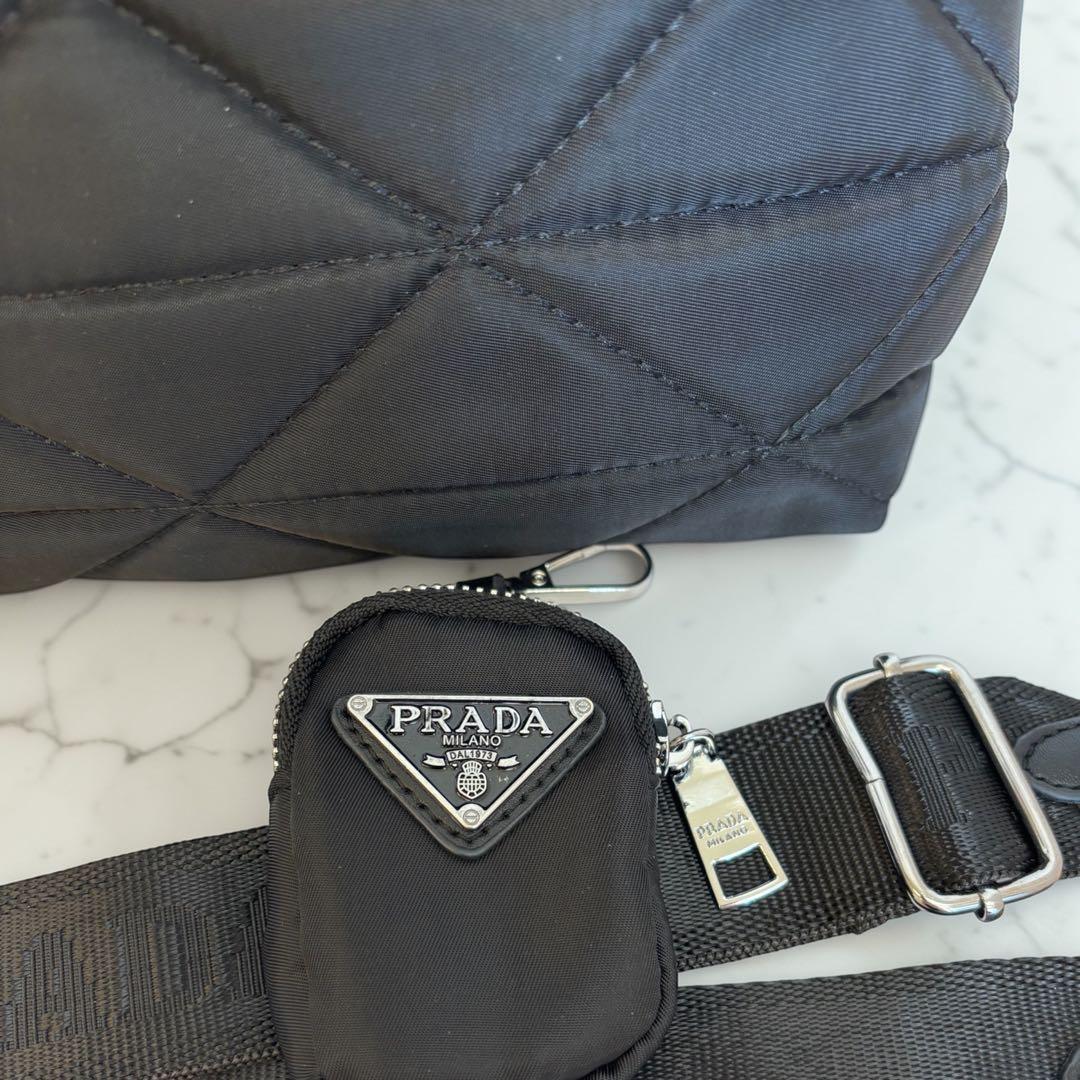 【✨超美品✨】ノベルティ3wayバッグブラックキルティング通勤通学