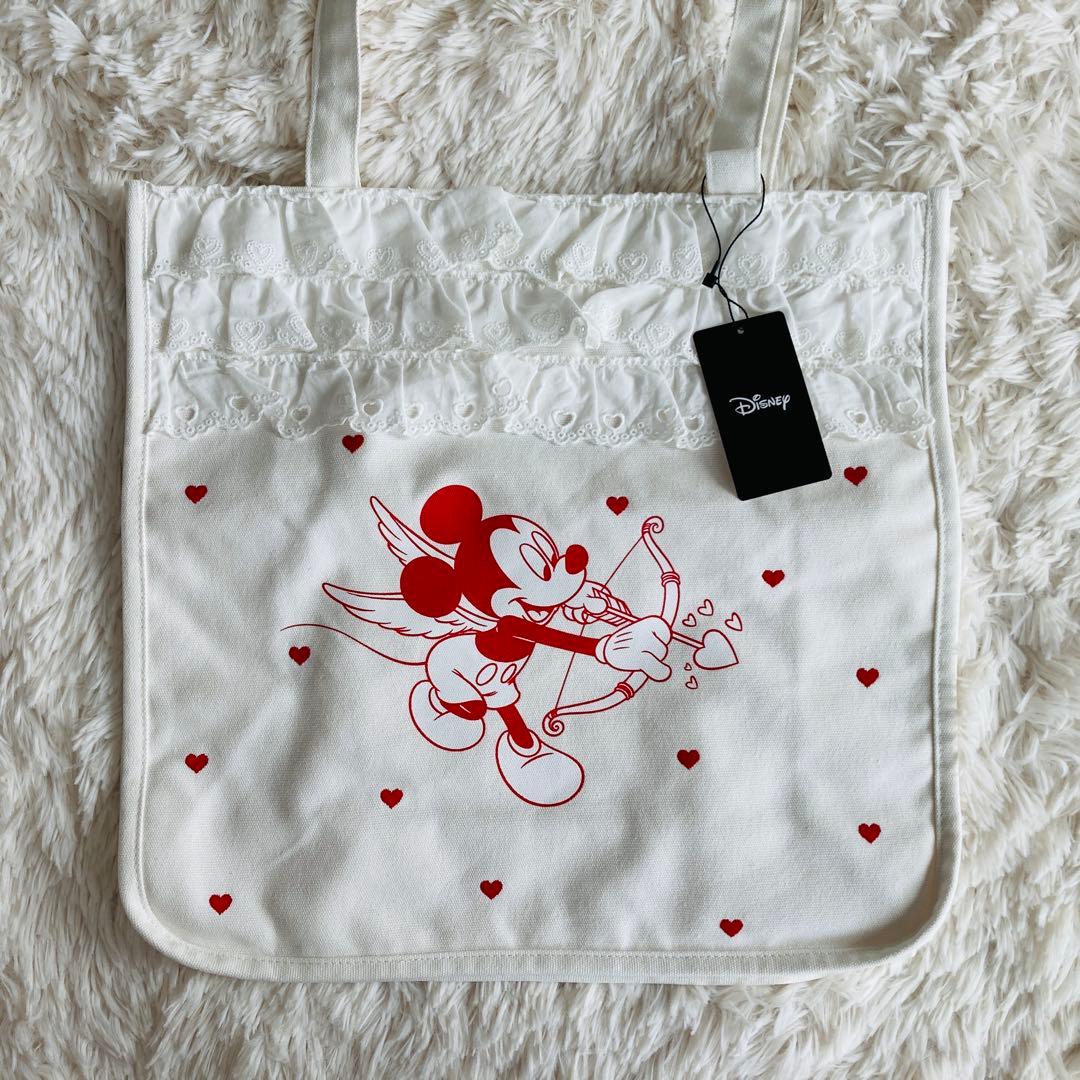 【新品未使用タグ付き】アリーム ディズニー ミッキー&ミニー トートバッグ