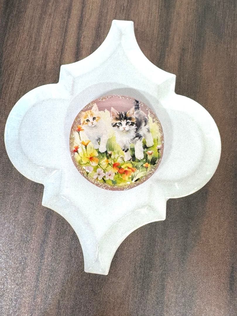 レジンヘアゴム☆No.483 ねこ