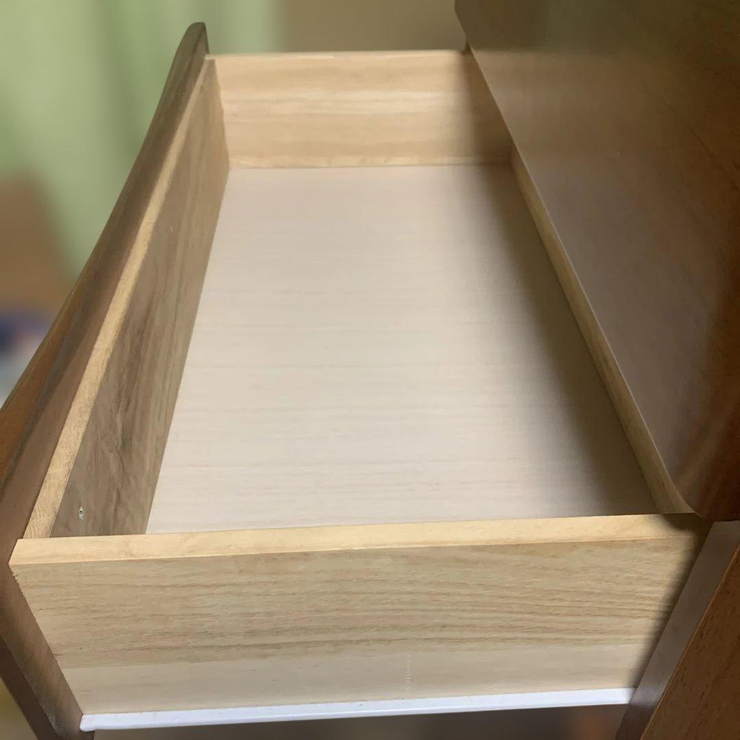 【関家具 / 大川家具】ハイチェスト トリノDX 6段 ブラウン 80-6HC