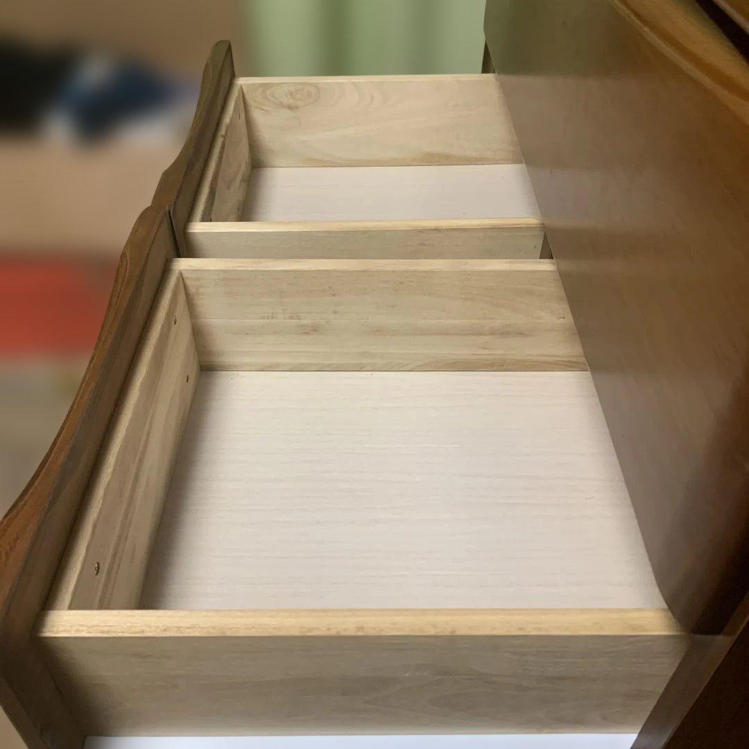 【関家具 / 大川家具】ハイチェスト トリノDX 6段 ブラウン 80-6HC