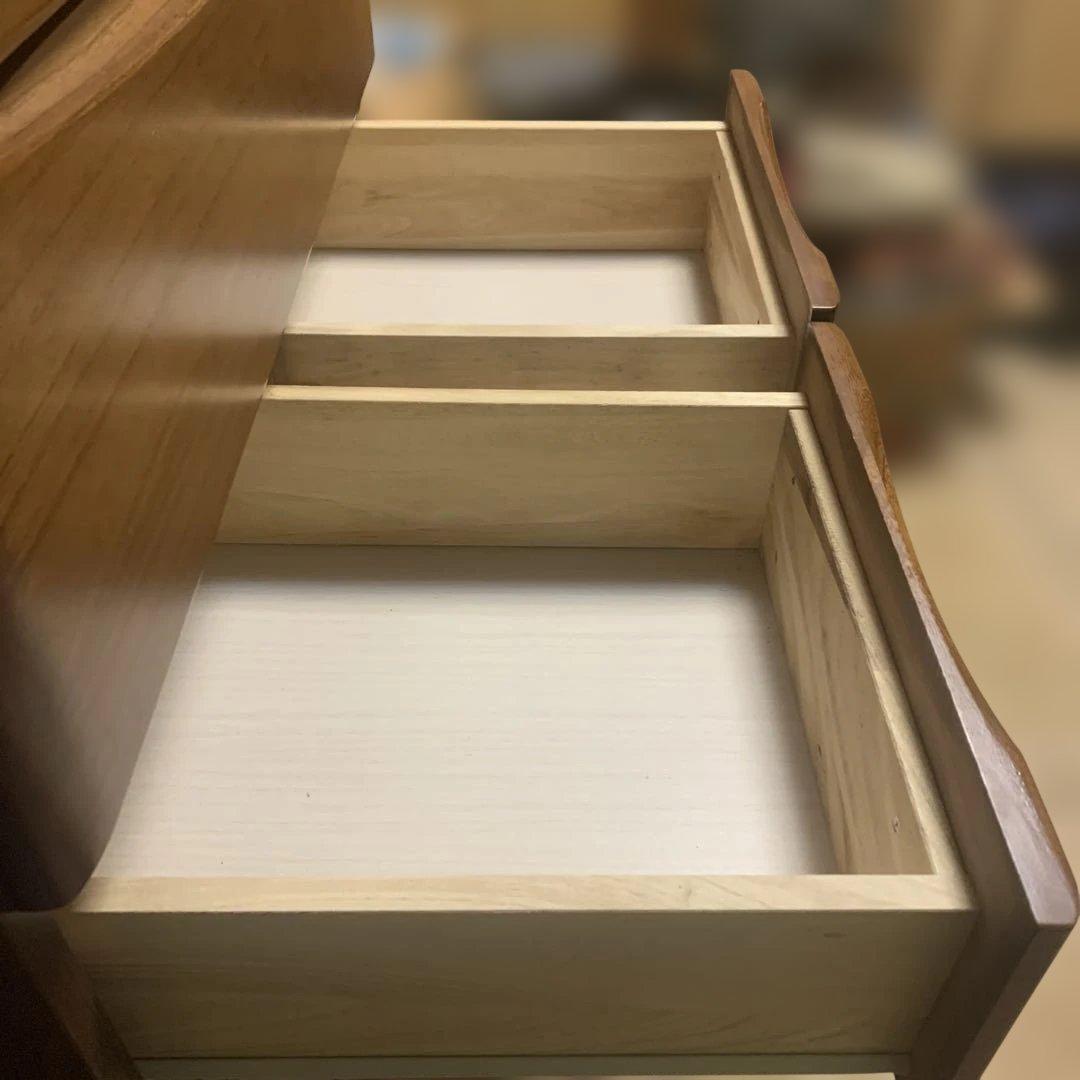 【関家具 / 大川家具】ハイチェスト トリノDX 6段 ブラウン 80-6HC